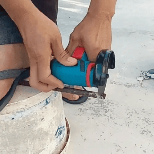 Gray helmet for bikers