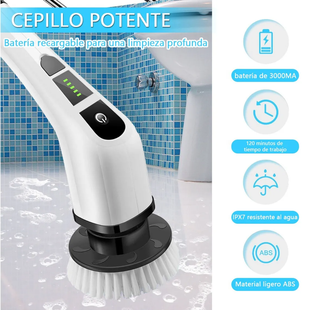 Cepillo Electrico Limpieza 9 en 1