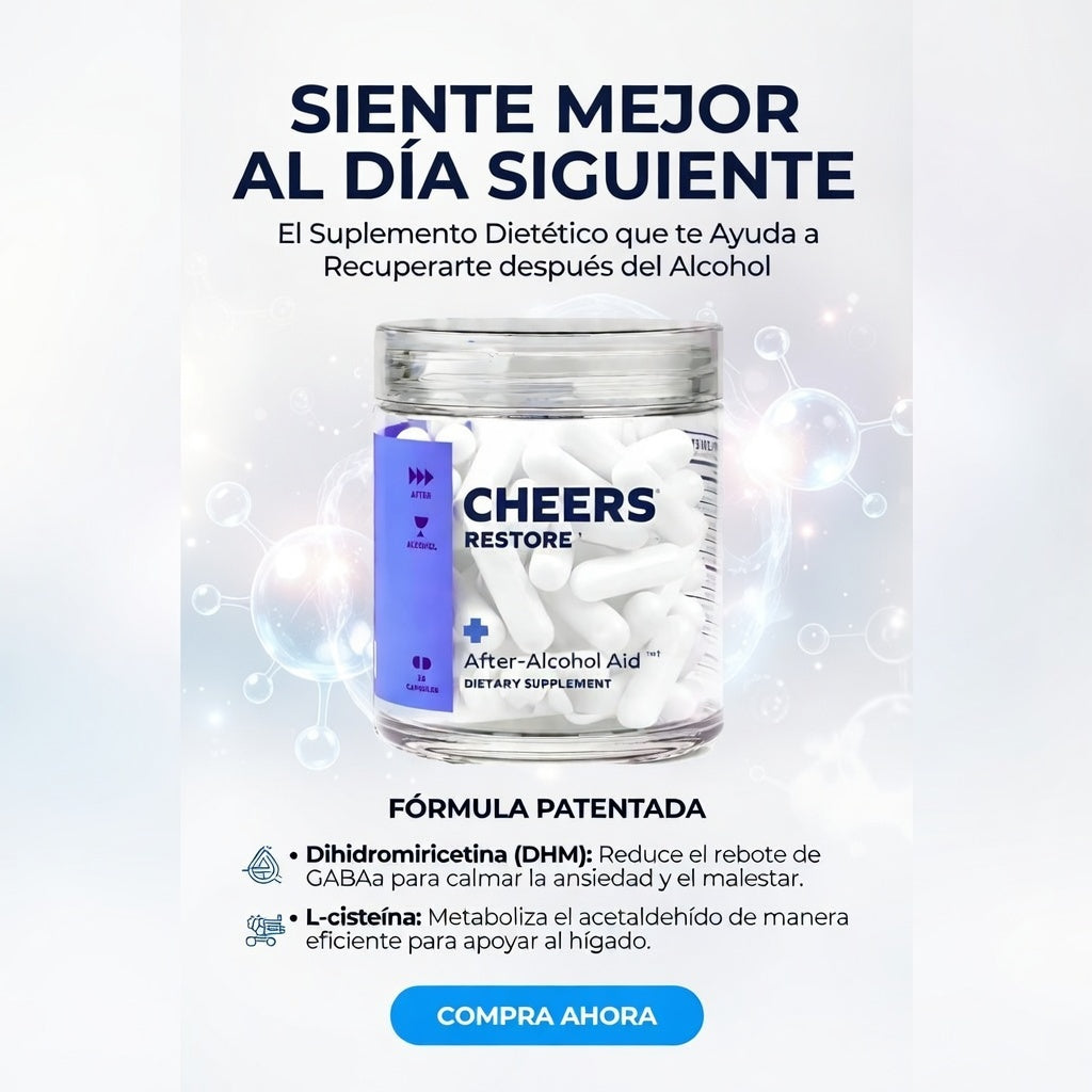 Suplemento Cheers Anticruda Resaca 36cap