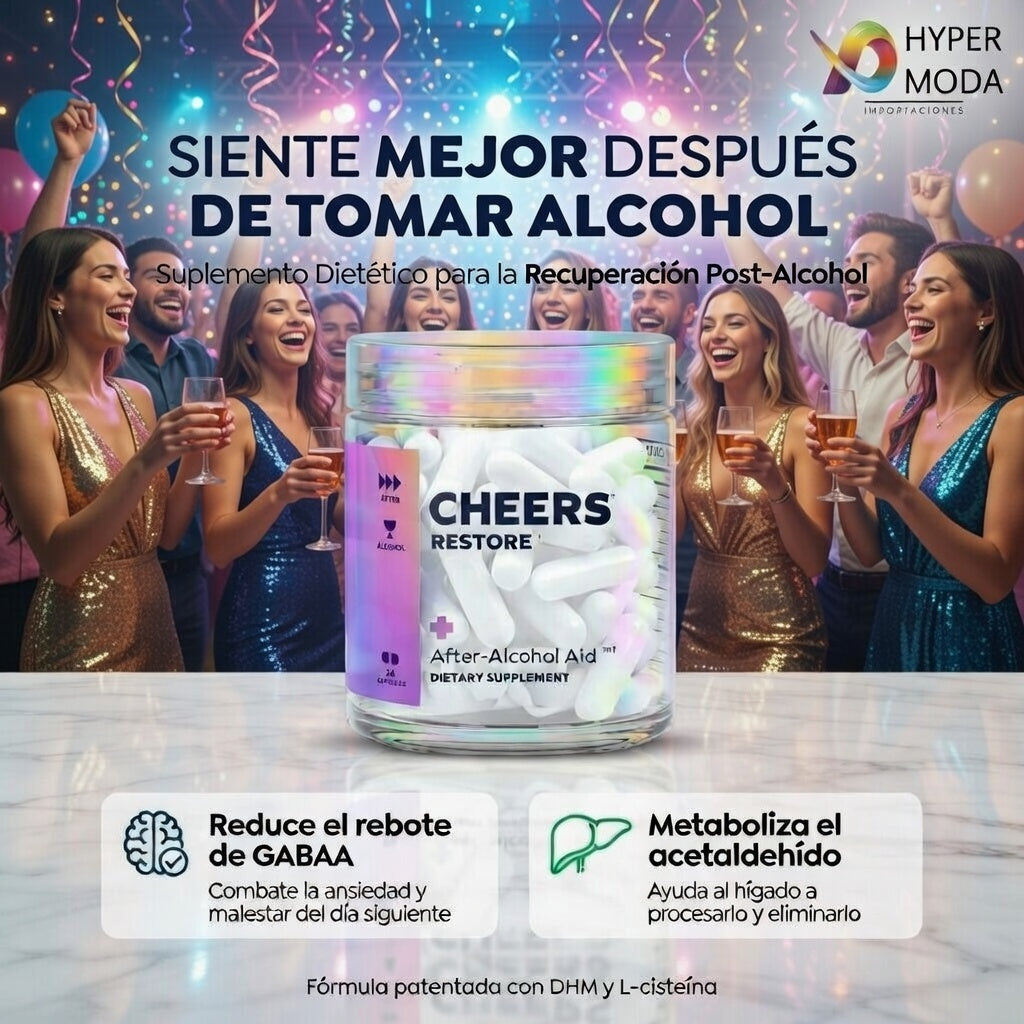 Suplemento Cheers Anticruda Resaca 36cap