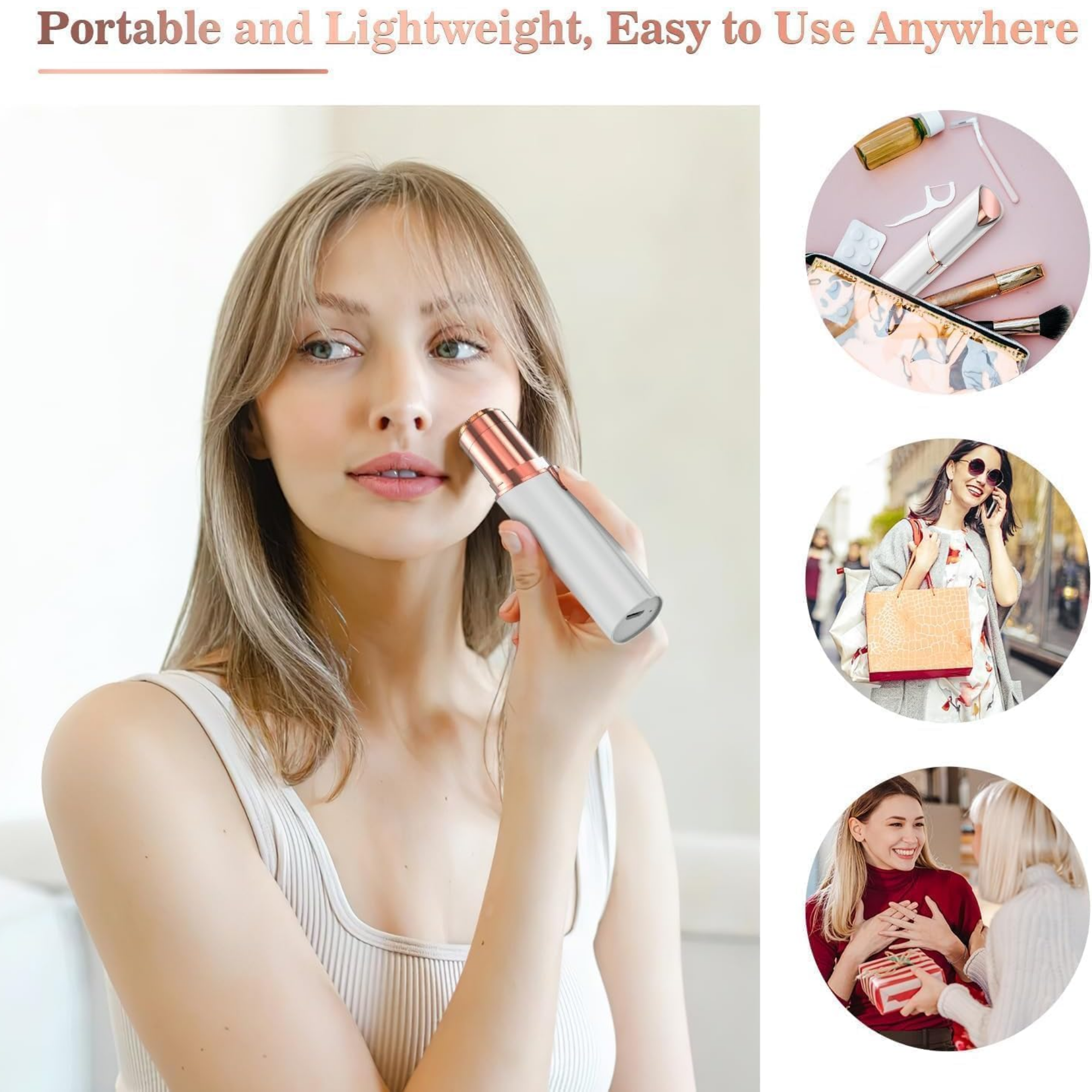 Depiladora Electrica Cejas Y Bello Facial