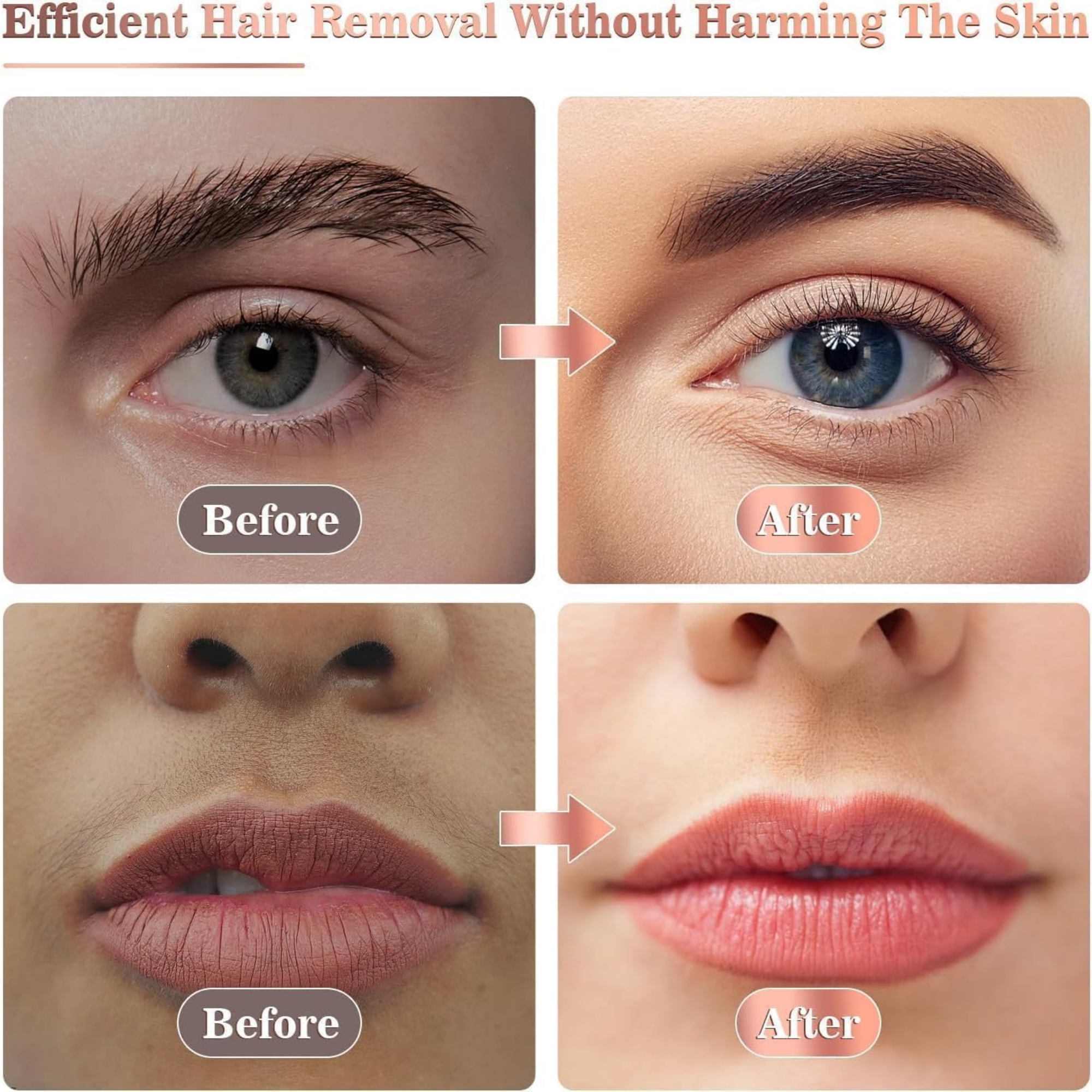 Depiladora Electrica Cejas Y Bello Facial