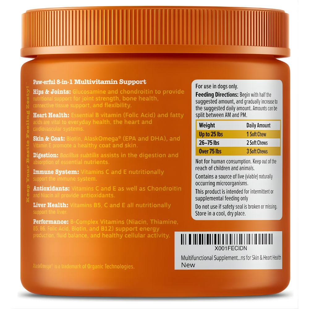 Multivitaminico 8 en 1 Para Perro