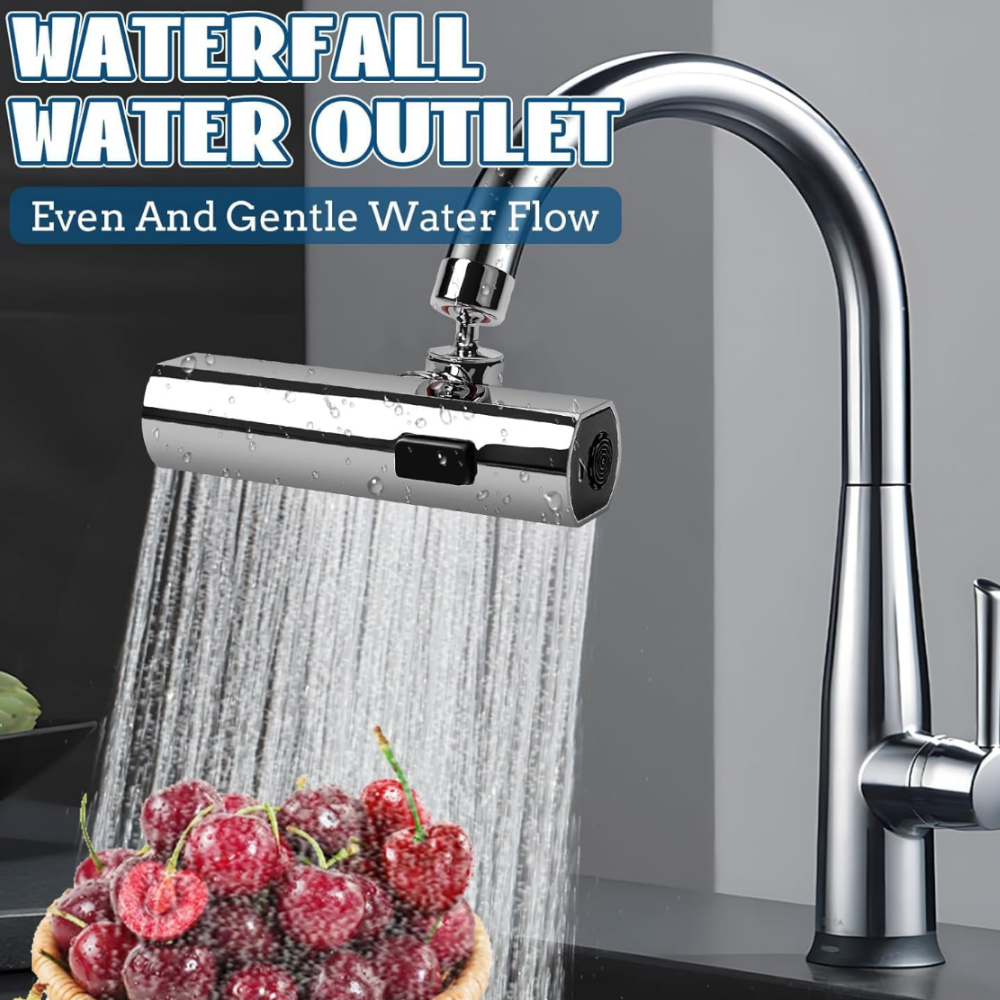 Grifo Largo Giratorio 720° Lavabo