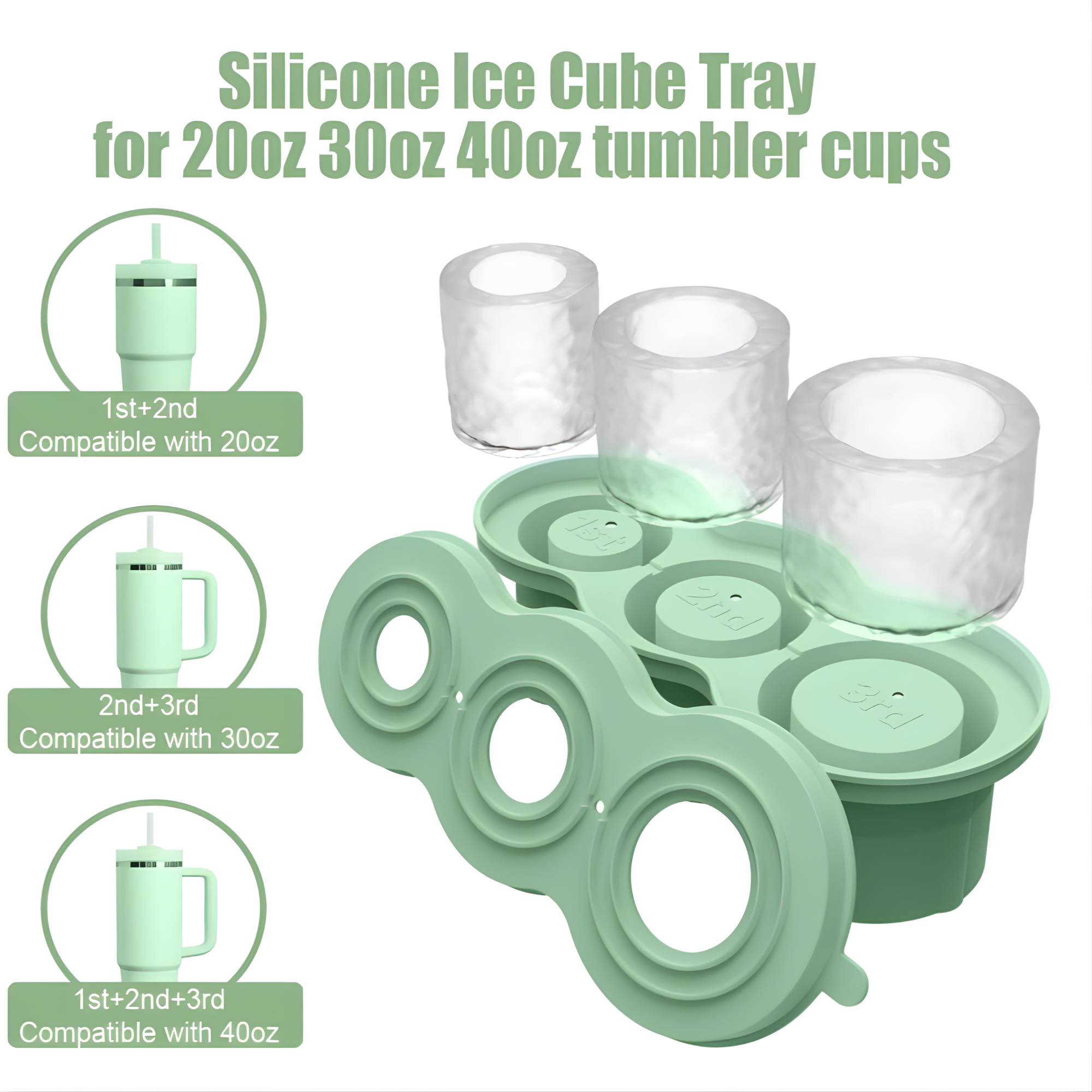 Bandeja Molde 3 Cubos de Hielo Stanley