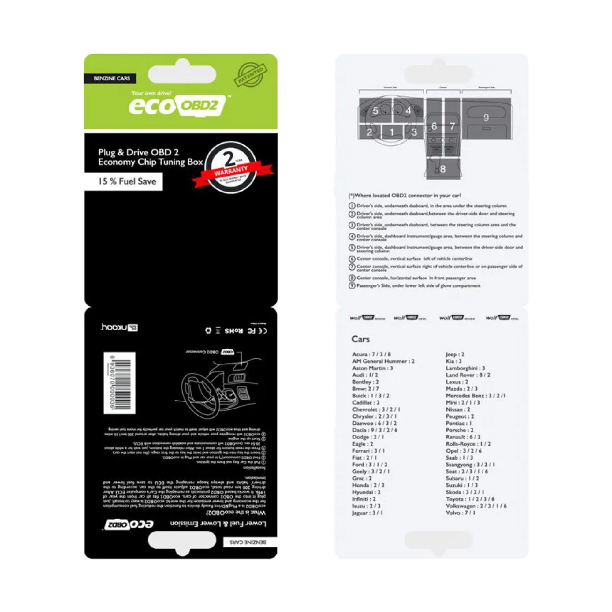 Ahorrador De Gasolina Eco Obd2 Tuning