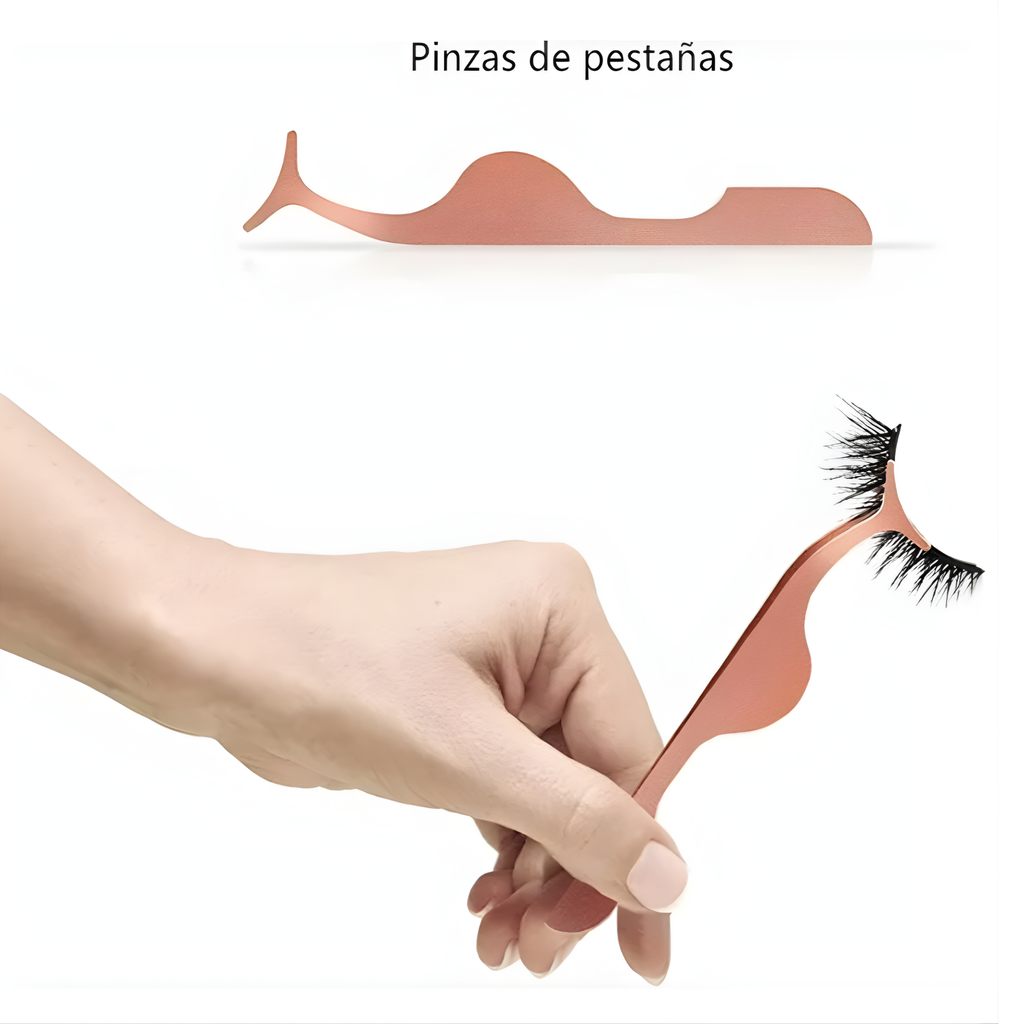 Kit 10 Pestañas magnéticas 3D+delineador