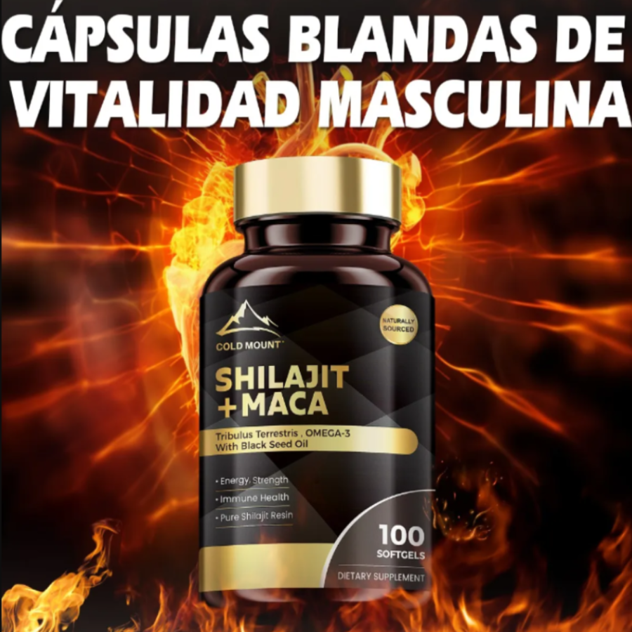 Suplemento Shilajit + Maca 100 capsulas