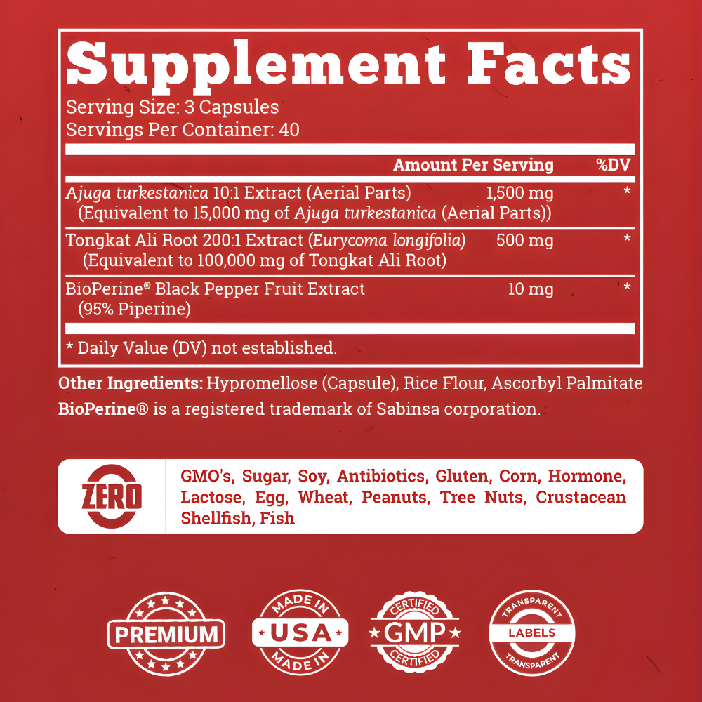 Suplemento Turkesterone 120 Capsulas